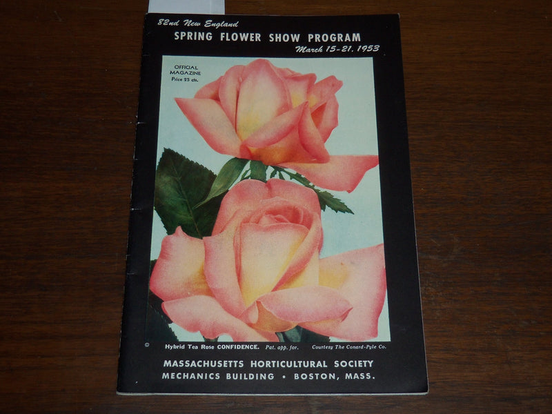 1953 MARCH NEW ENGLAND SPRING FLOWER SHOW 82ND ANNUAL PROGRAM - K 1202