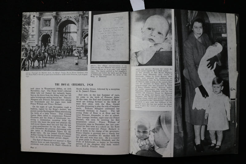 1950 PRINCESS ANNE FIRST SOUVENIR BOOK - SOFTCOVER - K 2252