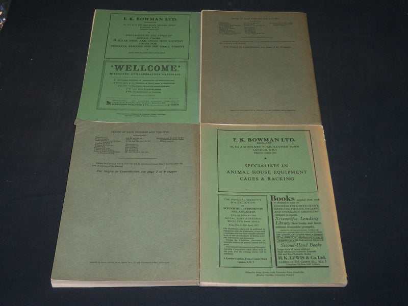 1938-1955 THE BIOCHEMICAL SOCIETY JOURNAL MAGAZINE LOT OF 4 ISSUES - WR 106H