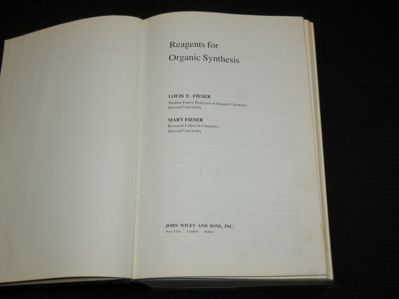 1969-1979 REAGENTS FOR ORGANIC SYNTHESIS BOOK LOT OF 7 - FIESER - KD 1062