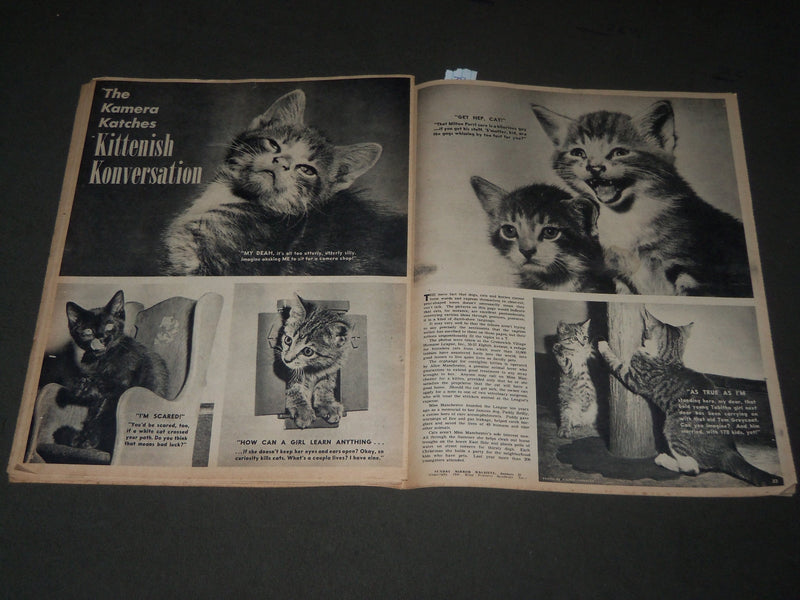 1950 JANUARY 22 SUNDAY MIRROR MAGAZINE SECTION - NANCY KELLY COVER - J 2909