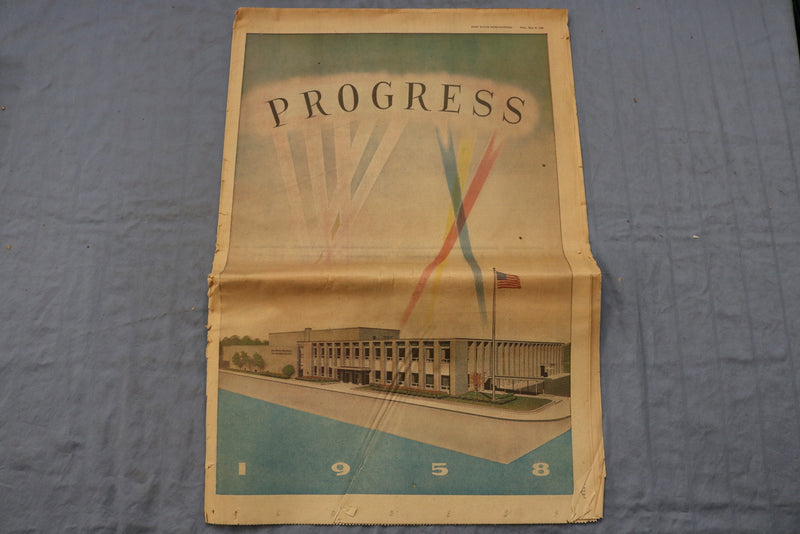 1958 MAY FORT WAYNE SENTINEL & JOURNAL - PROGRESS SECTIONS - LOT OF 2 - NP 8544