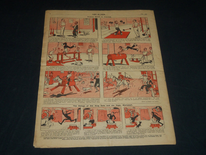 1914 NOVEMBER 14 LOT-O'-FUN COMIC NEWSPAPER - TONY ESMOND EXPRESS RIDER- NP 4381