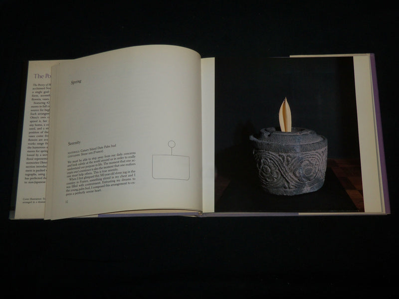 1990 THE POETRY OF IKEBANA HARDCOVER BOOK BY NORIKO OHNO - KD 7261