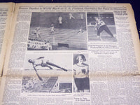 1936 AUG 3 NEW YORK TIMES - 110,000 SEE OWENS SET WORLD RECORD - NT 2093
