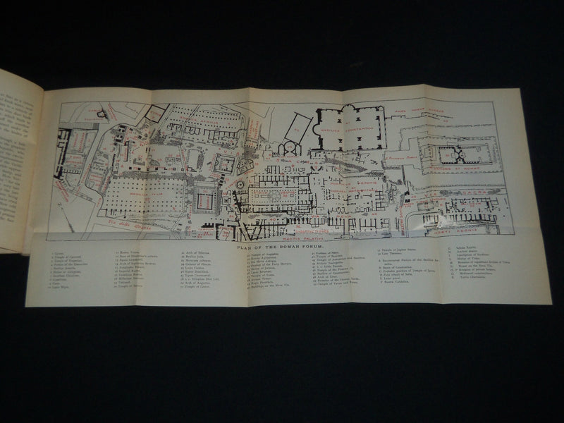 1952 THE ROMAN FORUM AND THE PALATINE BOOK BY GIUSEPPE LUGLI - J 4150