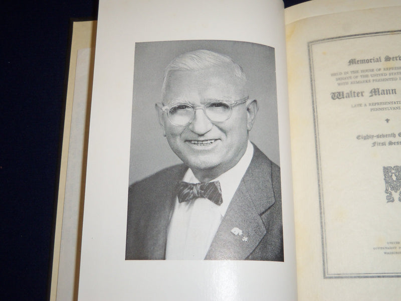 1961 WALTER MANN MUMMA MEMORIAL ADDRESS BOOK W/ SIGNED LETTER - KD 3535