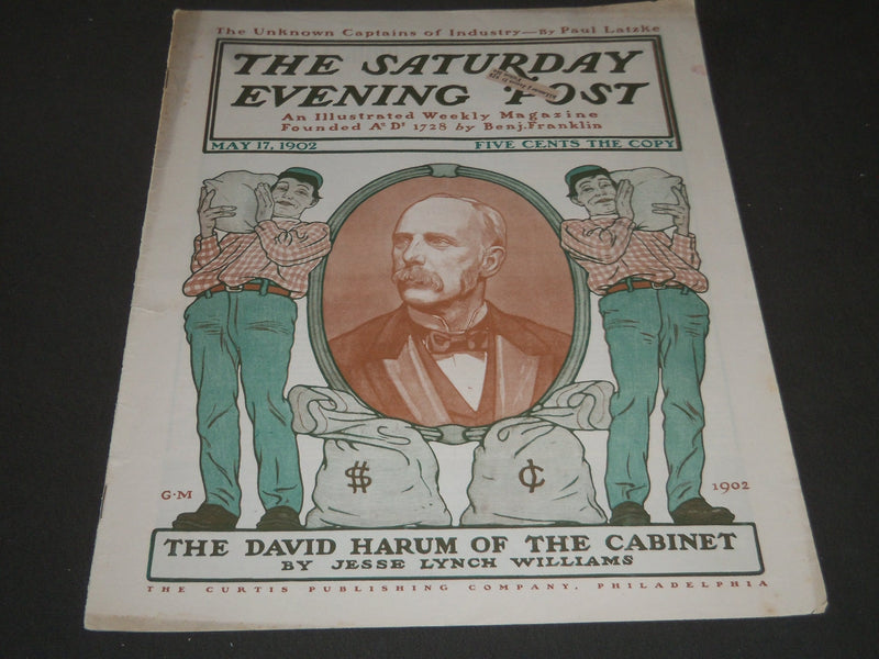 1902 MAY 17 THE SATURDAY EVENING POST MAGAZINE - ILLUSTRATED COVER- SP 1042