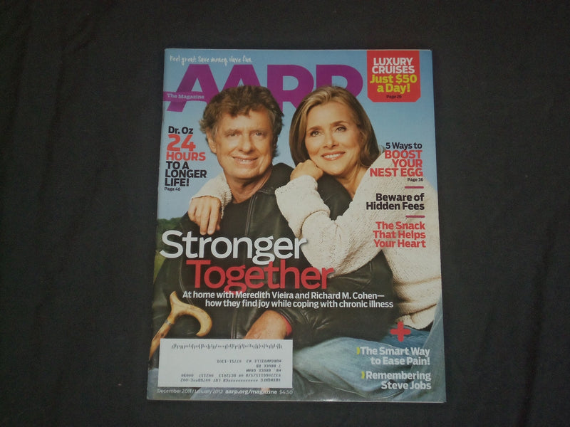 2011 DEC / 2012 JAN AARP MAGAZINE - MEREDITH VIEIRA & RICHARD COHEN COVER- B 955