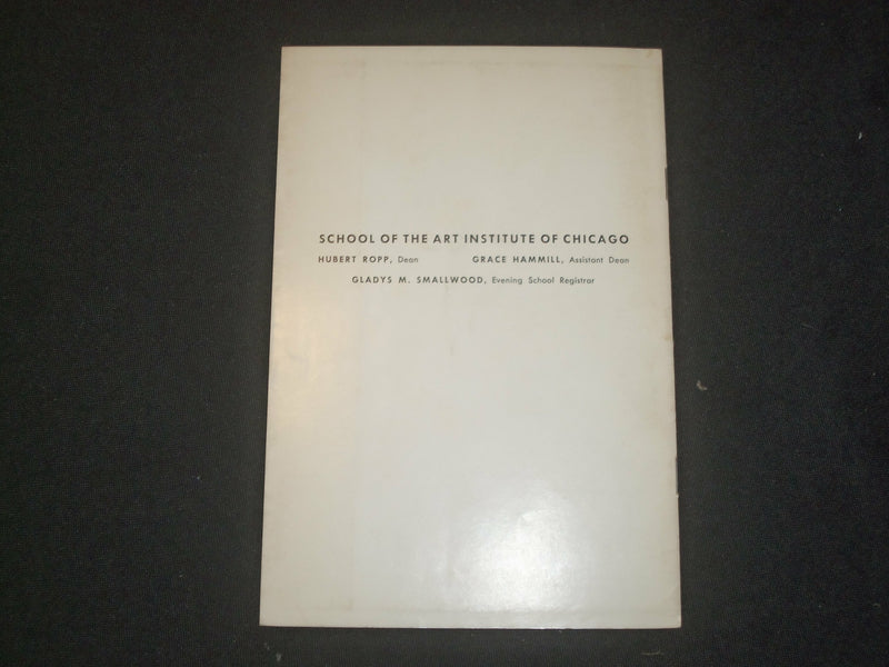 1950'S ART INSTITUE OF CHICAGO - EVENING AND SATURDAY SCHOOLS - J 6360