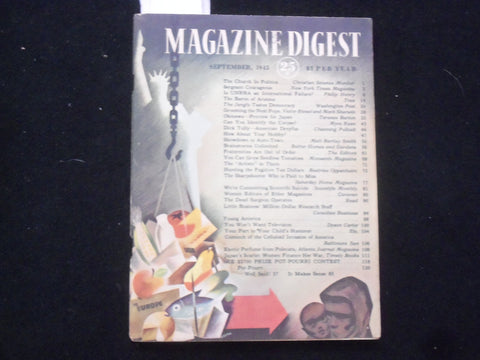 1945 SEPTEMBER MAGAZINE DIGEST MAGAZINE - J 9970