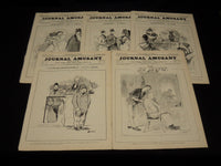 1893 JOURNAL AMUSANT ILLUSTRE FRENCH MAGAZINE LOT OF 29 - FASHION ILLUS- O 3197G