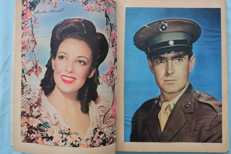 MOVIE STAR SCRAPBOOK - TYRONE POWER - SPENCER TRACY - E 26497