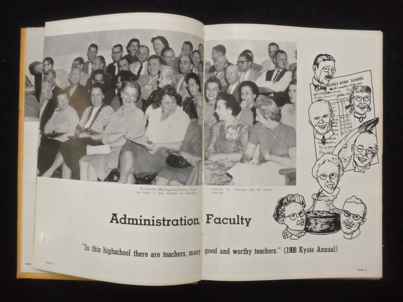 1959 THE KYOTE BILLINGS SENIOR HIGH SCHOOL YEARBOOK - BILLINGS, MONTANA- YB 3339