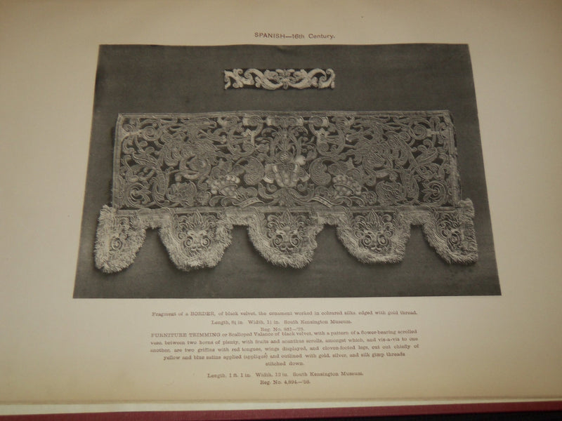 1890 HAND-MADE LACES & EMBROIDERY MUSEUM STUDIES VOLUME LOT OF 2 - #32