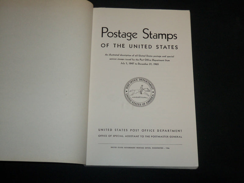 1966 UNITED STATES POSTAGE STAMPS 1847-1965 SOFTCOVER BOOK - J 6802