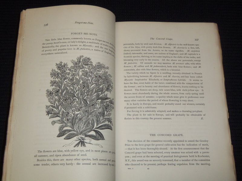 1867-1869 THE AMERICAN JOURNAL OF HORTICULTURE MAGAZINE LOT OF 4 - WR 54B