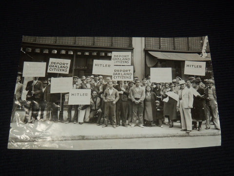 1938 OAKLAND STATE RELIEF DEMONSTRATION WIRE PHOTO - 7 3/4x12 - #52