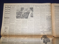 1944 AUG 6 NEW YORK TIMES - AMERICAN TANK COLUMN SMASHES INTO BREST - NP 6601