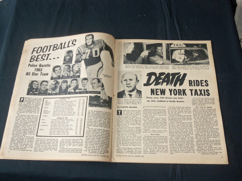 1966 JANUARY THE NATIONAL POLICE GAZETTE MAGAZINE - ELIZABETH TAYLOR - B 5729