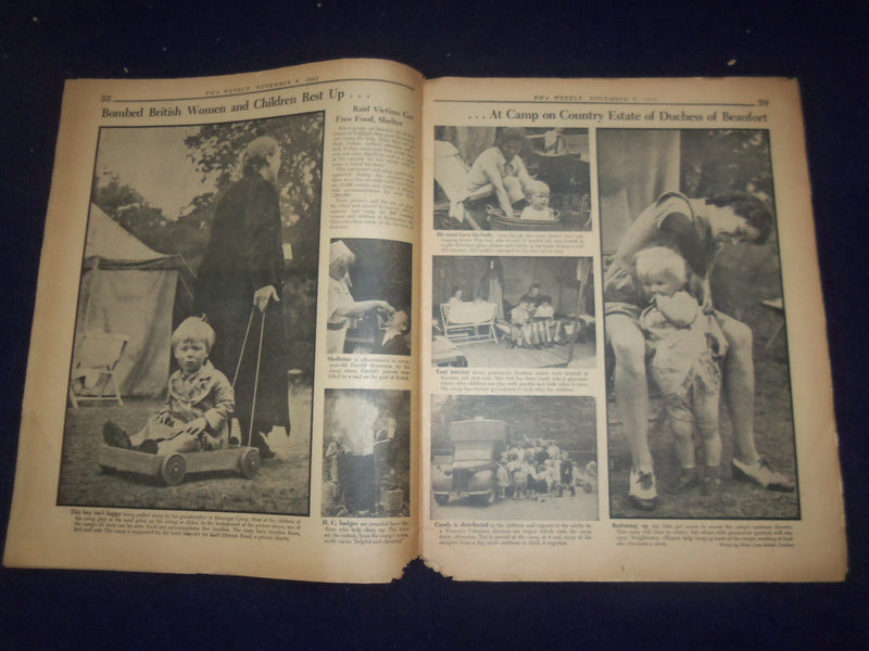 1941 NOV 9 PM'S WEEKLY NEWSPAPER - PRESIDENT FRANKLIN ROOSEVELT COVER - NP 7286