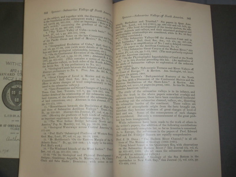 1905 ON THE PHYSIOGRAPHIC IMPROBABILITY OF LAND AT THE NORTH POLE - J 4854
