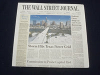 2021 FEBRUARY 16 THE WALL STREET JOURNAL - STORM HITS TEXAS POWER GRID