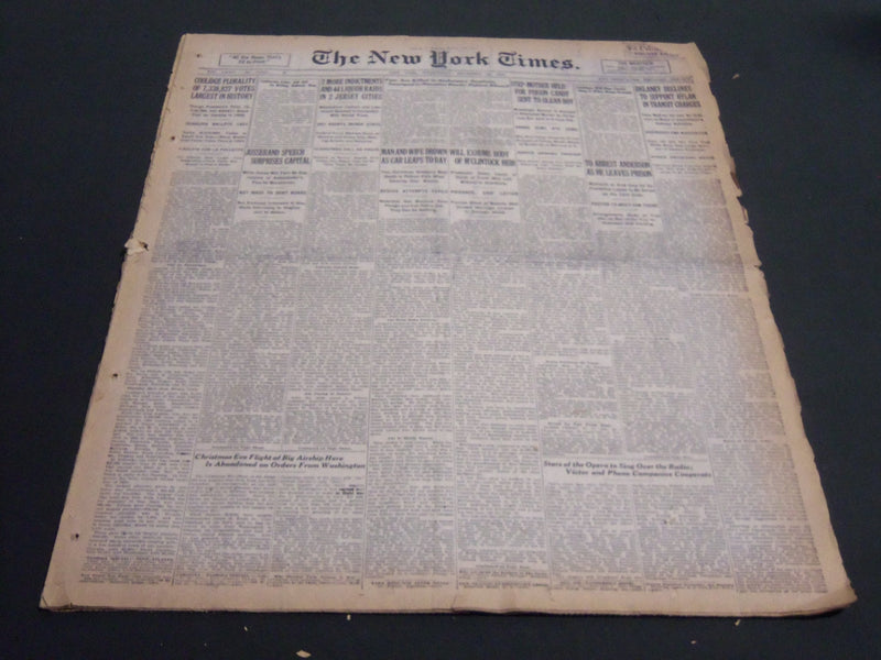 1924 DECEMBER 24 NEW YORK TIMES - WILL EXHUME BODY OF M'CLINTOCK HEIR - NT 6889