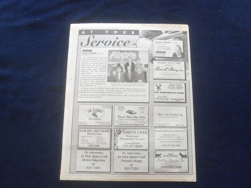 1998 JAN 15 THE BACK MOUNTAIN LEADER NEWSPAPER-SHAVERTOWN, PA-J. NACKLEY-NP 6167