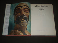 1967 MANNISKANS SAGA BY JAN OJVIND SWAHN SWEDISH BOOK - NICE PRINTS - I 988