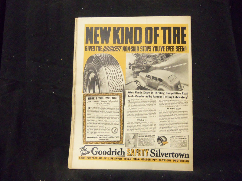 1938 APRIL 12 LOOK MAGAZINE - ERROL FLYNN - GREAT PHOTOS & ADS - ST 1413