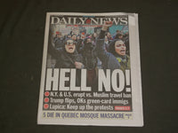 2017 JANUARY 30 NEW YORK DAILY NEWS - MUSLIM TRAVEL BAN PROTESTS