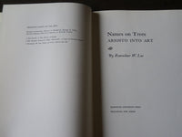 1977 NAMES ON TREES ARIOSTO INTO ART BOOK BY RENSSELAER W. LEE - KD 4864