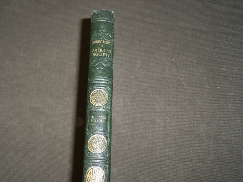 1930 ILLINOIS & MISSOURI DIRECTORY OF AMERICAN SOCIETY #218 OF 1500 - KD 5175