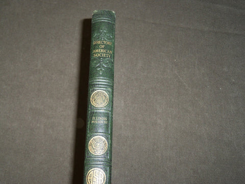 1930 ILLINOIS & MISSOURI DIRECTORY OF AMERICAN SOCIETY #218 OF 1500 - KD 5175