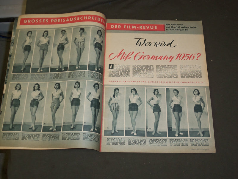 1956 JUNE 12 FILM REVIEW (GERMAN) MAGAZINE - NICE PHOTOS, ARTICLES & ADS- B 3972