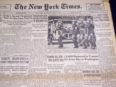 1948 APRIL 7 NEW YORK TIMES - LEWIS FACES CONTEMPT - NT 2913