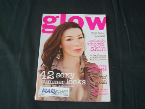 2007 JUL/AUG GLOW MAGAZINE-CANADA - MOLLY PARKER COVER-BEAUTY & HEALTH - B 5834