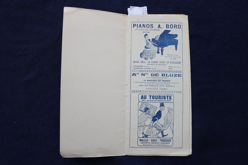 1905 MARCH 12 OLYMPIA THEATRE - LES FRERES ISOLA - PROGRAM - K 1670