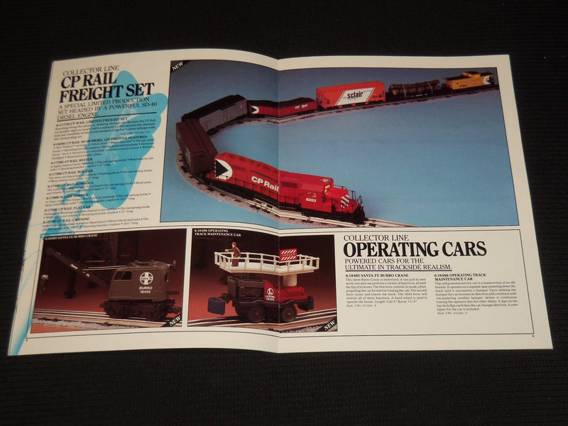 1975-1989 LIONEL TRAINS CATALOGS LOT OF 6 - NICE PHOTOS - O 1130
