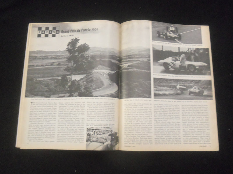 1962 FEBRUARY CAR AND DRIVER MAGAZINE - TRIUMPH SPITFIRE - J 7821