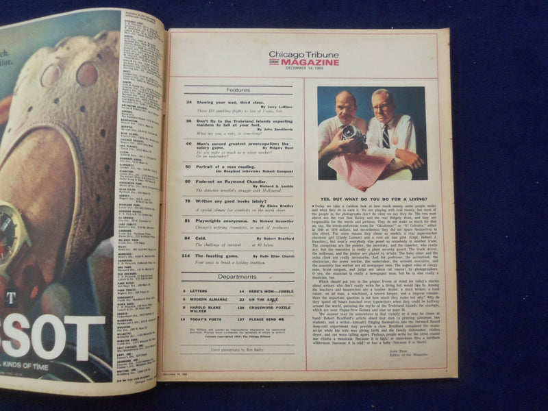 1969 DECEMBER 14 CHICAGO TRIBUNE MAGAZINE SECTION - WHAT DO YOU EARN? - NP 6398