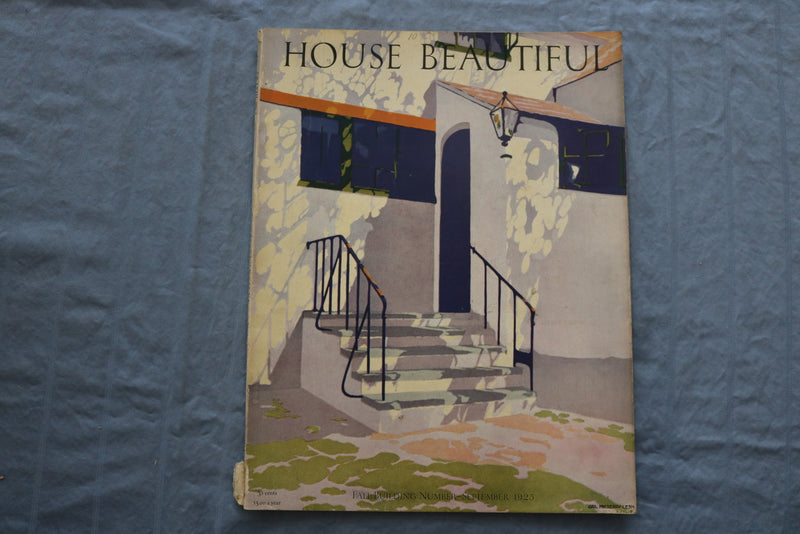 1925 SEPTEMBER HOUSE BEAUTIFUL MAGAZINE - FALL BUILDING NUMBER - E 9353