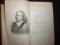 1847 PROVINCIAL LETTERS HARDCOVER BOOK BY BLAISE PASCAL - KD 9271