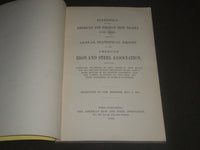 1893-1894 IRON AND STEEL ASSOCIATION ANNUAL REPORTS LOT OF 2 - WR 955E