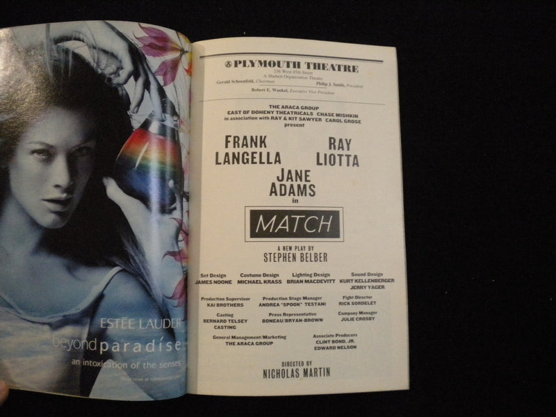 2004 MACH PLAYBILL - 3 SIGNATURES ON THE COVER - J 8276
