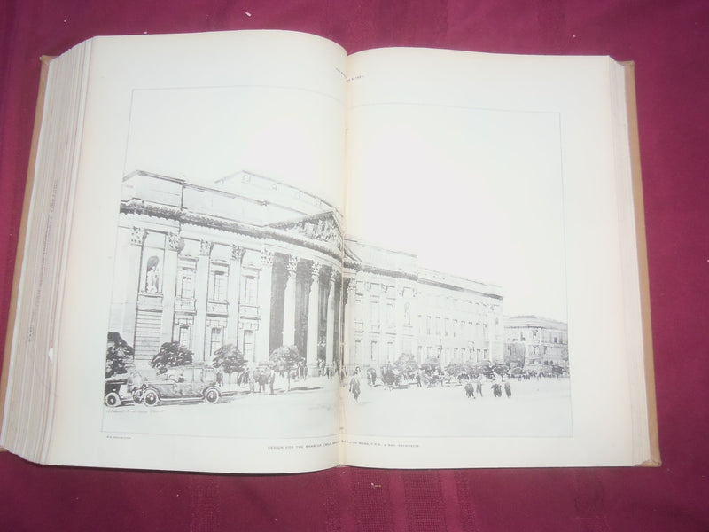 1921 JAN-DEC THE BUILDER U. K. MAGAZINE BOUND VOLUMES - 2 VOLS - FOLD OUTS- C 32