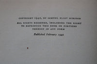 1942 ADMIRAL OF THE OCEAN SEA, A LIFE OF COLUMBUS HARDCOVER BY MORISON - KD 9662