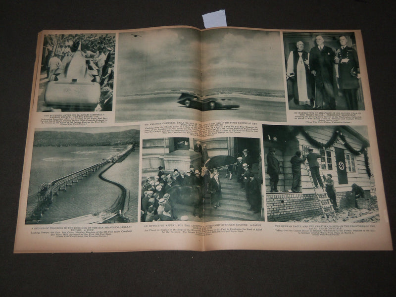 1935 MAR 9 MID-WEEK PICTORIAL MAGAZINE SECTION - GABLE-COLBERT - RUTH - J 3195