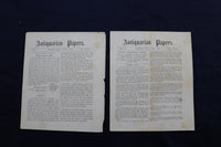 1879-1885 ANTIQUARIAN PAPERS - IPSWICH, MASSACHUSETTS - LOT OF 34 - K 780